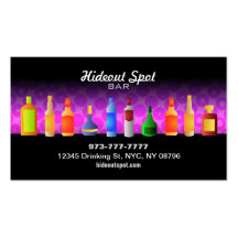 Pink Bar Business Cards