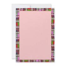 Pink Base  n Smart Strip Border Custom Announcements