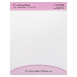 Pink Basic Professional Business Letterhead