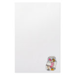 pink basketball girl custom stationery
