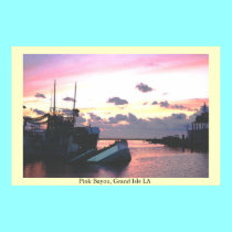 "Pink Bayou", Grand Isle LA posters