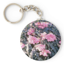 Pink Begonia Tuberosa (Tuberous-Rooted Begonia) fl Key Chain