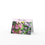 Pink Begonias Thank You Greeting Card