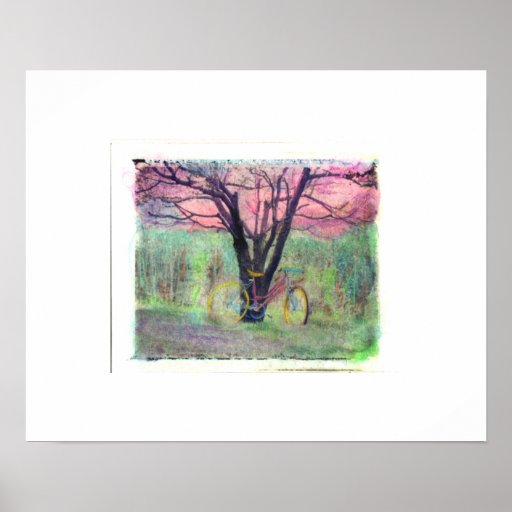 pink bike posters