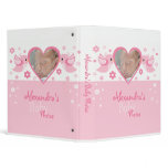 Pink Birds & Flowers Photo Baby Girl Album binders