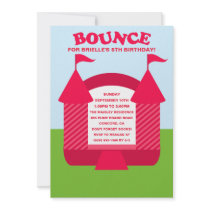 Pink Birthday Bounce Bouncy House Birthday Party