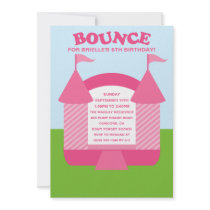 Pink Birthday Bounce Bouncy House Birthday Party