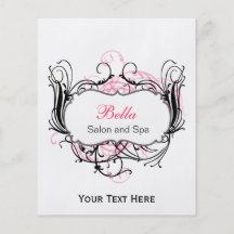 pink,black and white Chic Business Flyers