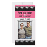 Pink, Black and White Fish Save The Date