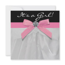 Pink Black Baby Girl Shower