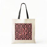 Pink & Black Damask Bag