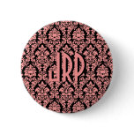 Pink & Black Damask