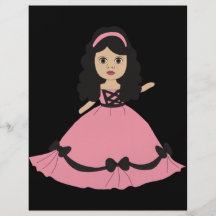 Pink & Black Gown Princess 2 Flyers