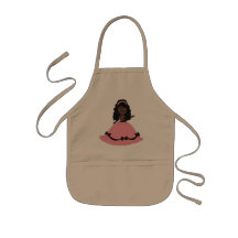 Pink & Black Gown Princess 3 Apron