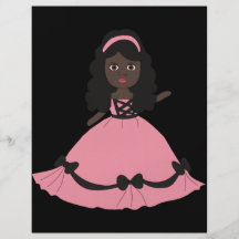Pink & Black Gown Princess 3 Flyer Design