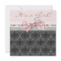 Pink Black Lace Pink Black Baby Girl Shower