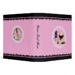 Pink Black Polka Dots for Mom binders