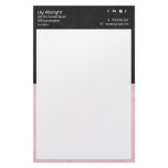 Pink & black retro Stationery - Social Icons