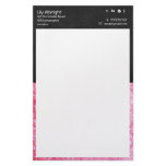 Pink & black retro Stationery - Social Icons