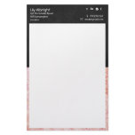 Pink & black retro Stationery - Social Icons