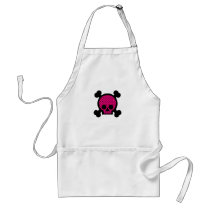 Pink & Black Skull Apron