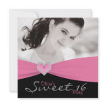 Pink Black Sweet 16 Birthday Party