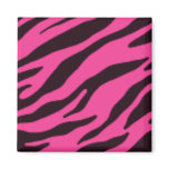 Pink & Black Zebra Refrigerator Magnets