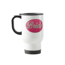 Pink Bling Bride Coffee Mugs
