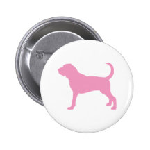 Pink Bloodhound Dog