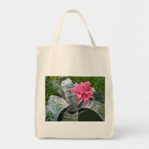 Pink Bloom Bromeliad Tote Bag