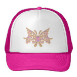 PINK & BLUE BUTTERFLY TRUCKER HATS