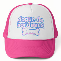 Pink & Blue Dogue de Bordeaux Trucker Hat