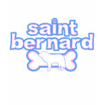 Pink & Blue Saint Bernard Girl's Ringer TShirt