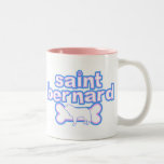 Pink & Blue Saint Bernard Mug