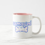 Pink & Blue Samoyed Mug