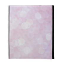 Pink bokeh iPad folio cases