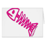 Pink Bonyfish by FishTs.com Greeting Cards