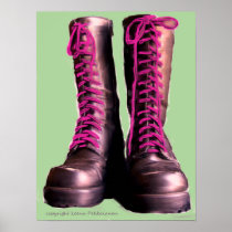 Pink Boots Print