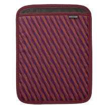 pink bordeaux stripe pattern iPad sleeves