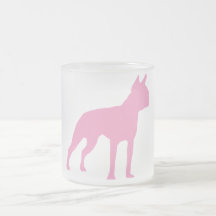 Pink Boston Terrier Dog Gifts Coffee Mugs
