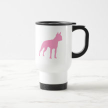 Pink Boston Terrier Dog Gifts Coffee Mugs
