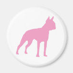 Pink Boston Terrier Dog Gifts Refrigerator Magnets