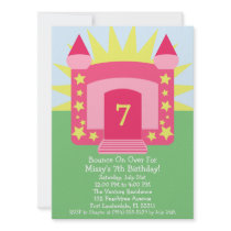 Pink Bounce On Over Bounce House Birthday Party