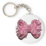 pink bow keychain