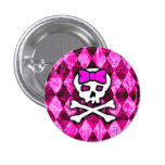 Pink Bow Princess buttons