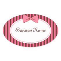 Pink Bow Stickers