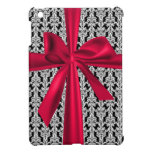 pink bow wrapped damask pattern girly Ipad case ipad mini cases