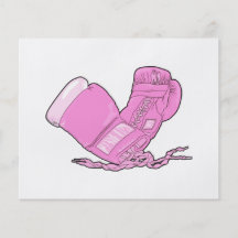 pink boxing gloves vector full colour flyer