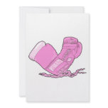 pink boxing gloves vector invitations