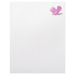 pink boxing gloves vector letterhead